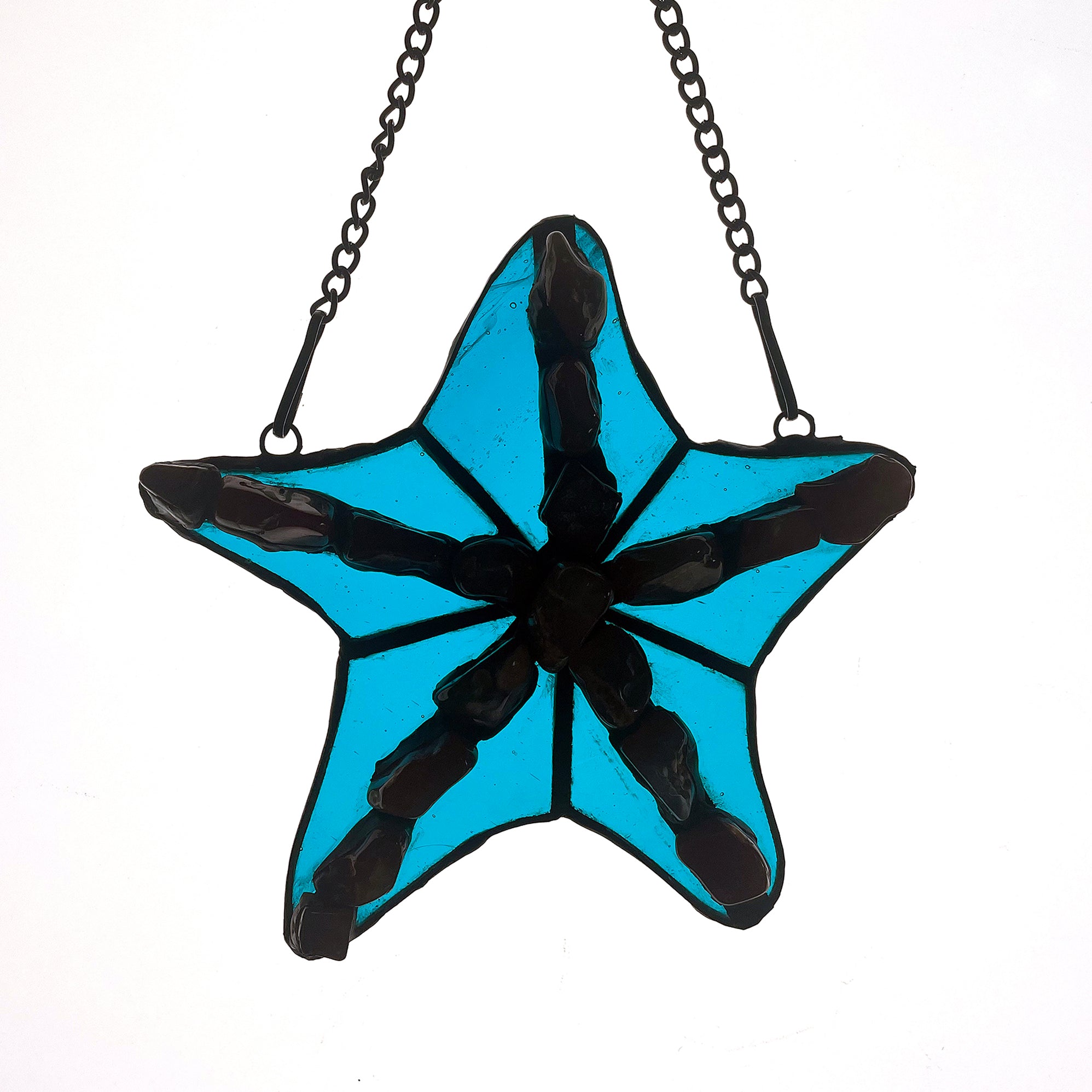 Starfish Stained Glass Suncatcher - Window, Wall, Garden Decor