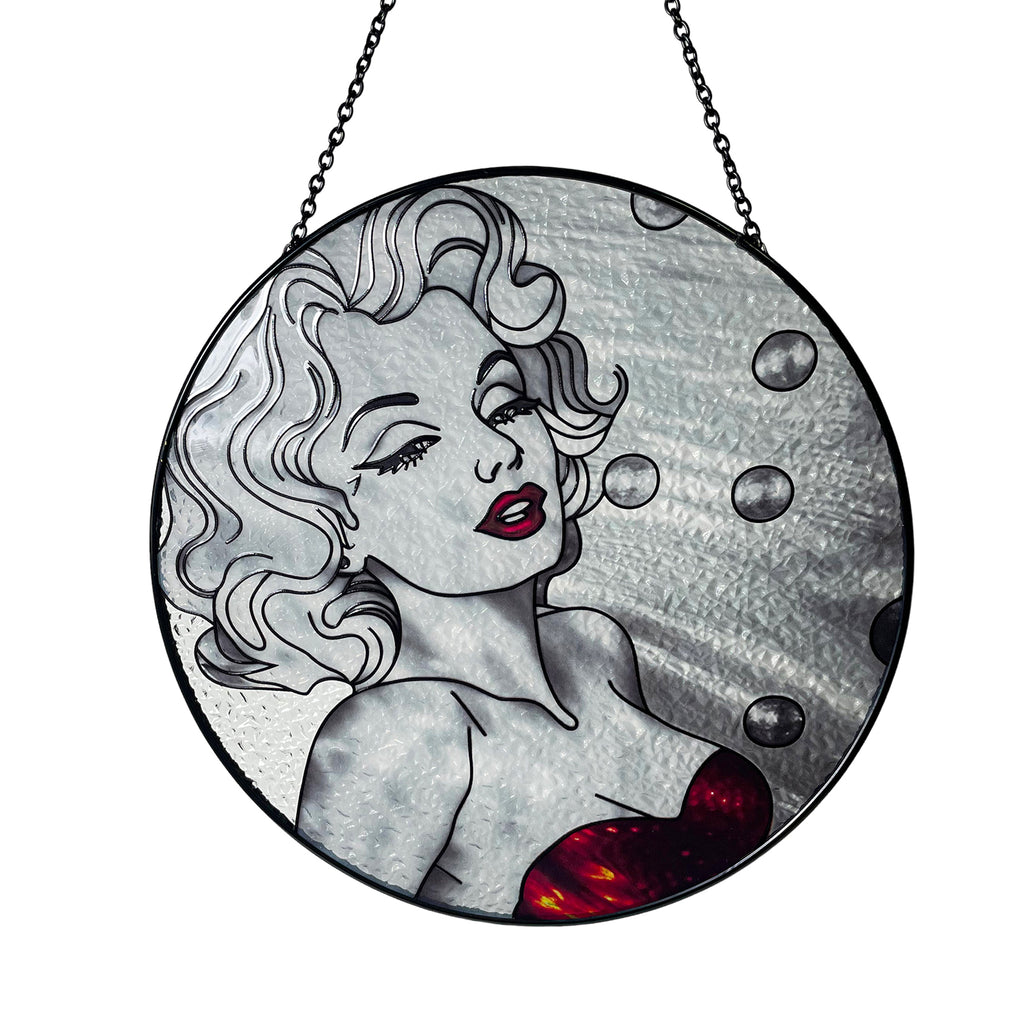 Marilyn Monroe Stained Glass Suncatcher/Window Hanging