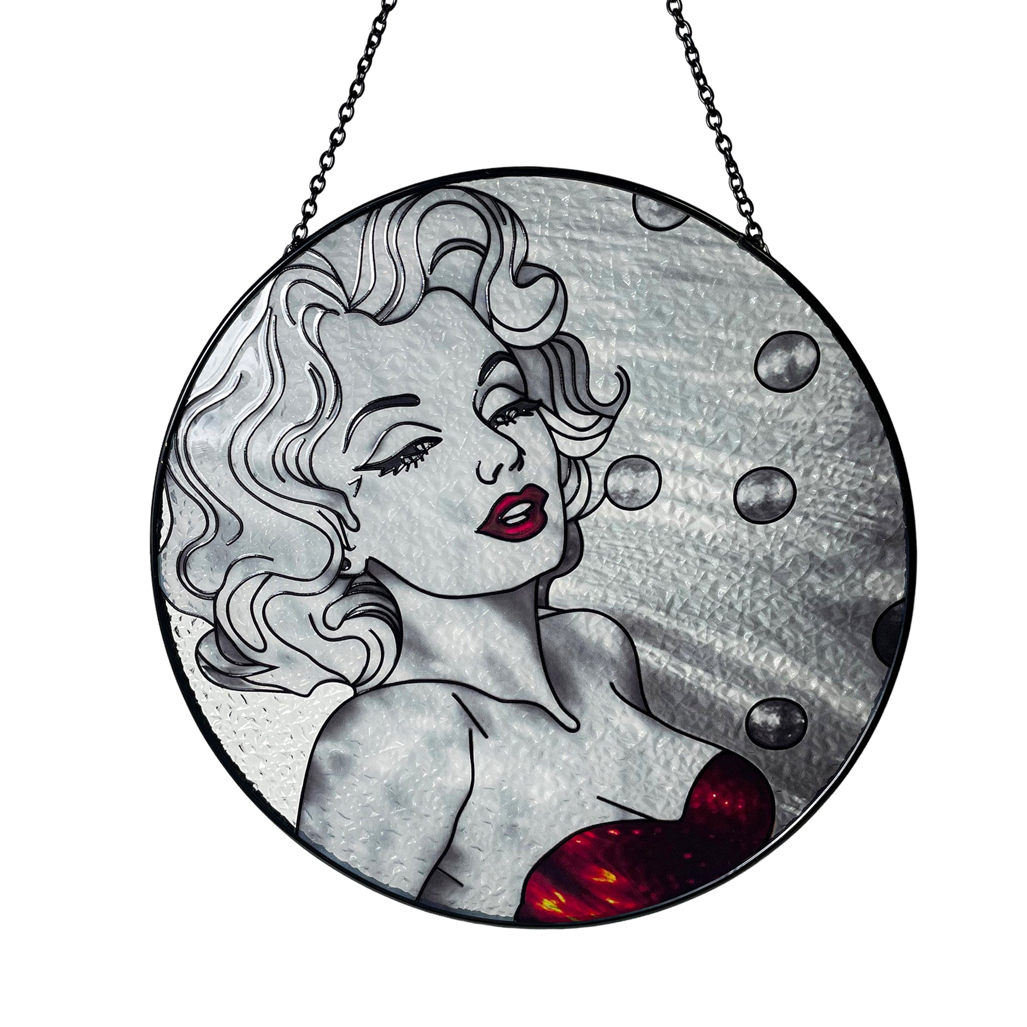 Marilyn Monroe Stained Glass Suncatcher/Window Hanging