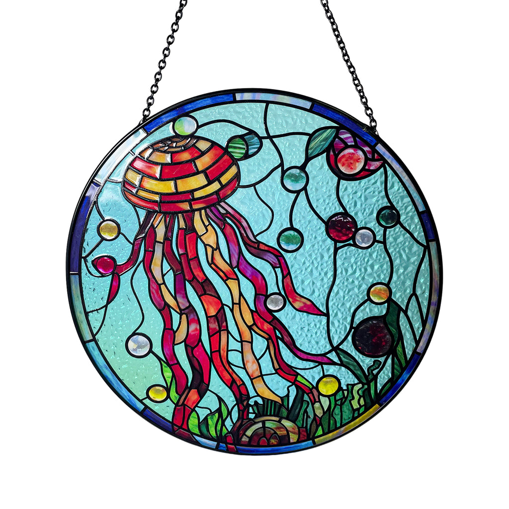 Jelly Fish Stained Glass Suncatcher/Window Hanging
CornerStoreUSDesign