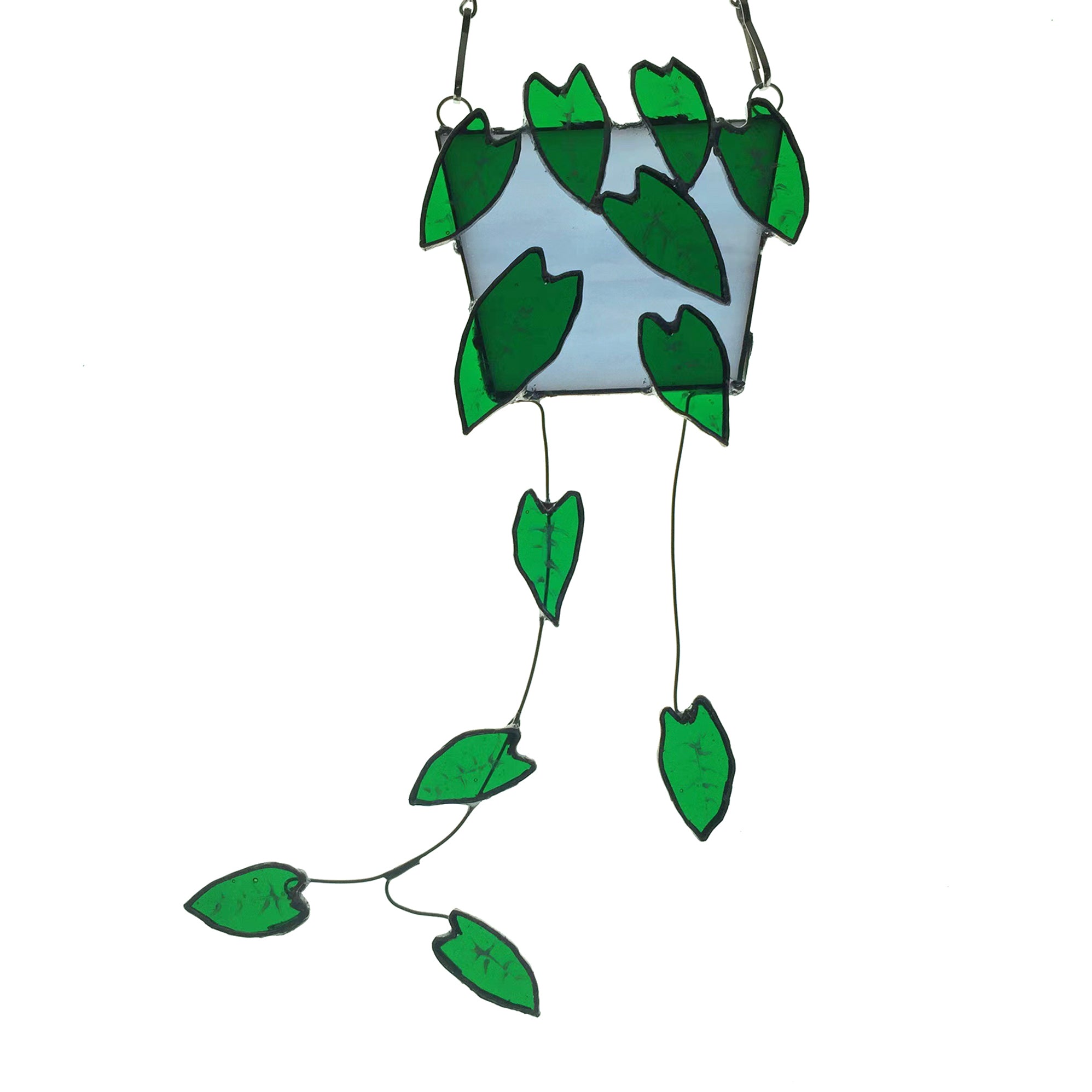 Green Princess Philodendron Stained Glass SunCatcher - Plant Lover's Gift