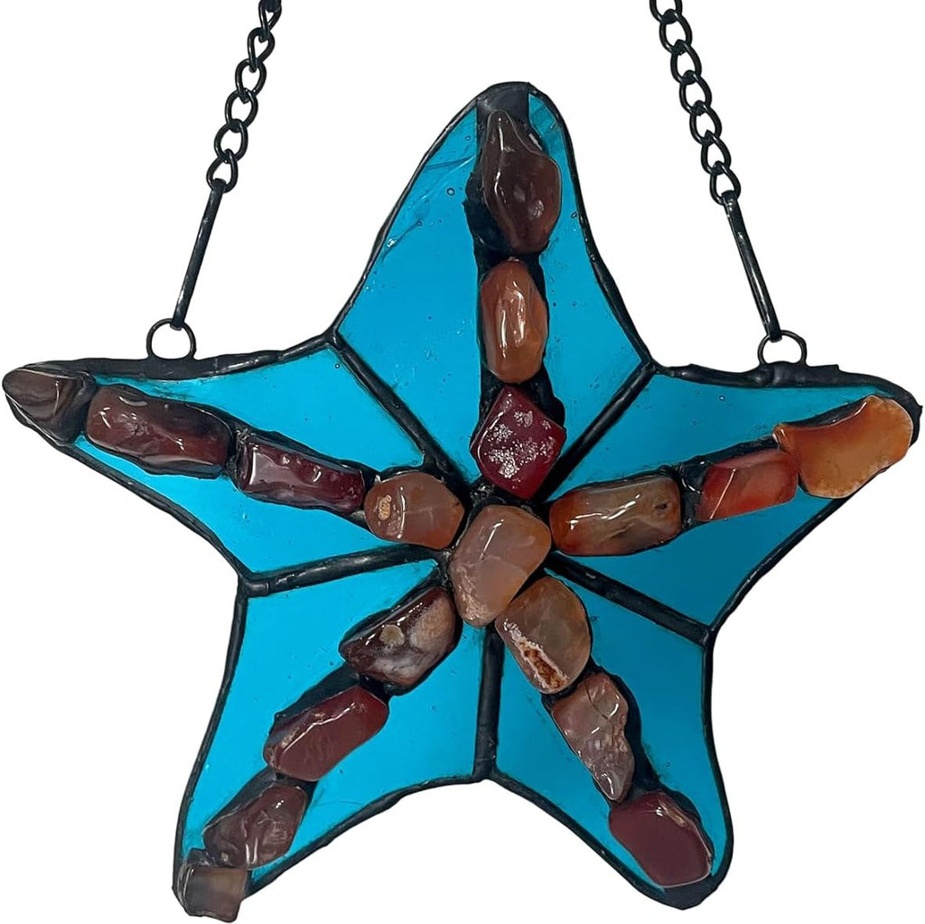 Starfish Stained Glass Suncatcher - Window, Wall, Garden Decor