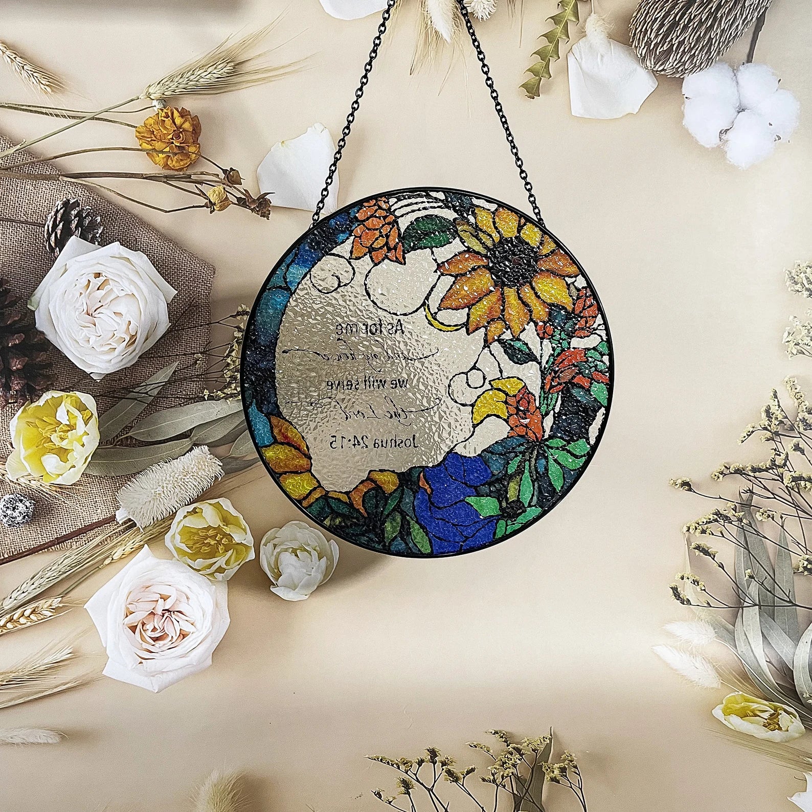 The Lord Suncatcher Stained Glass - Christian Wall Decor