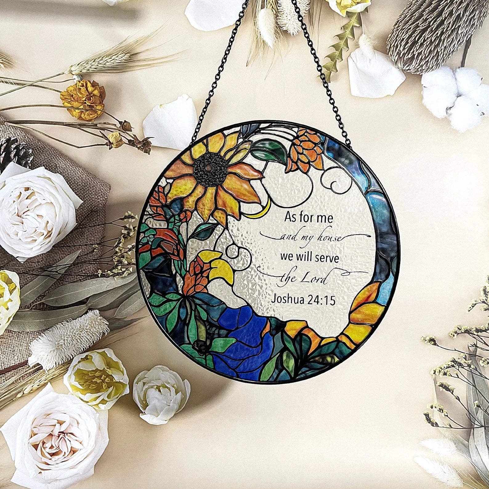 The Lord Suncatcher Stained Glass - Christian Wall Decor