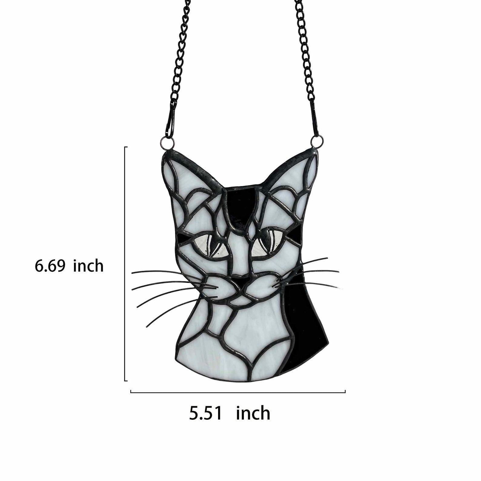 Custom Pet Stained Glass Portrait Suncatcher Ornaments, Gifts, Artwork for Windows and Home Decor