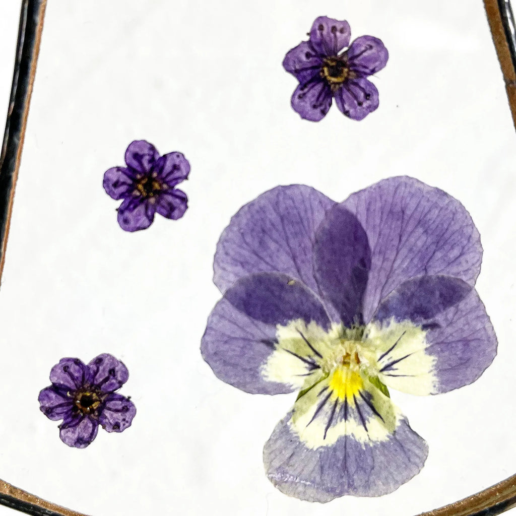 Angel Suncatcher Stained Glass Window Hanging 6.3inch - Pressed Flower Decorations for Window Wall Garden | Sun Catchers Capture The Sunshine Add Brilliance to Your Home,Angel Theme Gift